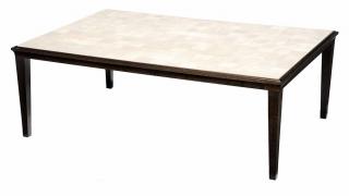 Appraisal: Modern Coffee Table with Shagreen Checkerboard Top possibly by Atelier