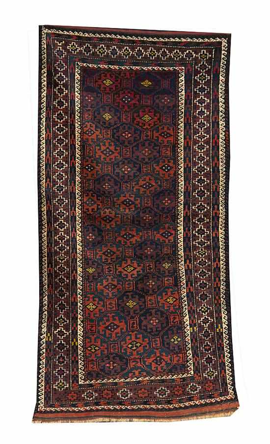 Appraisal: Antique Persian Tribal rug ' '' x ' '' good