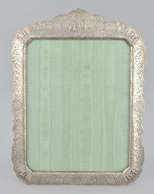 Appraisal: A Silver Plated Picture Frame by E G Webster Son