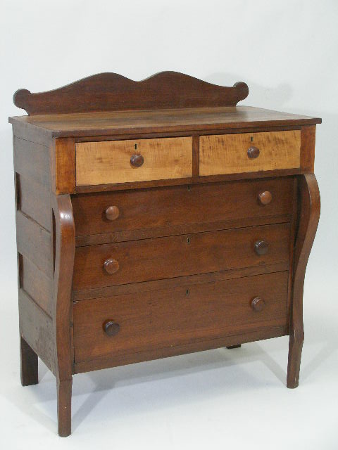 Appraisal: Piedmont NC Chest of Drawers c walnut w Southern yellow