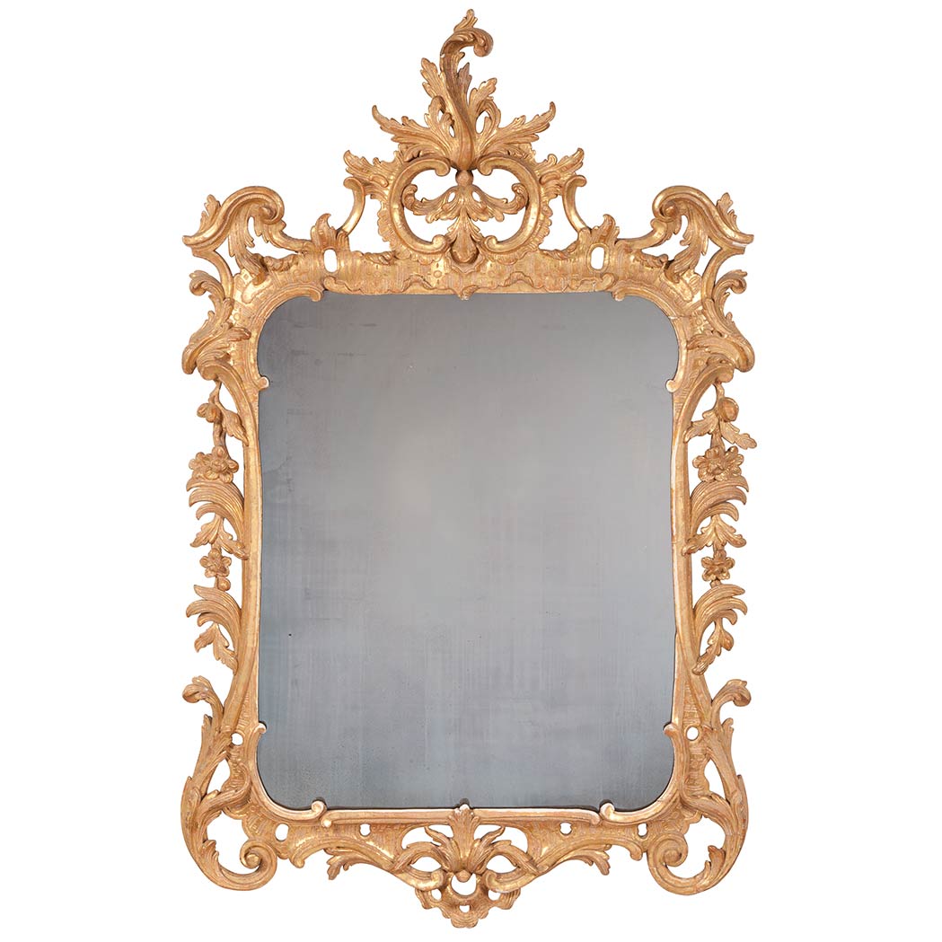 Appraisal: George II Giltwood Pier Mirror Mid th century The later