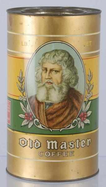 Appraisal: -lb Old Master Coffee Tin Description Nice early graphic on