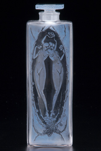 Appraisal: R LALIQUE Lepage perfume bottle in clear and frosted glass