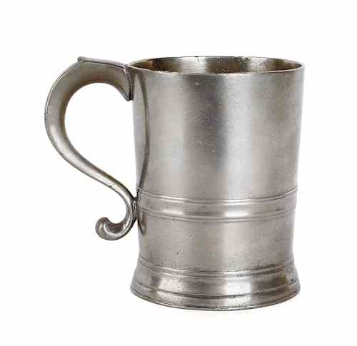 Appraisal: New York pewter mug ca bearing the touch of Boardman