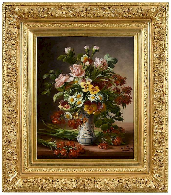 Appraisal: Michel Koch German - Still Life with Summer Flowers in