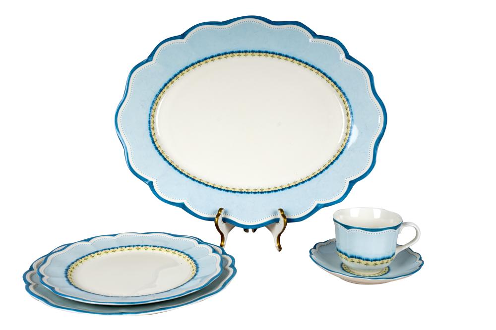 Appraisal: LENOX CHINA DINNER SERVICEProvencal Garden pattern comprising dinner plates diameter