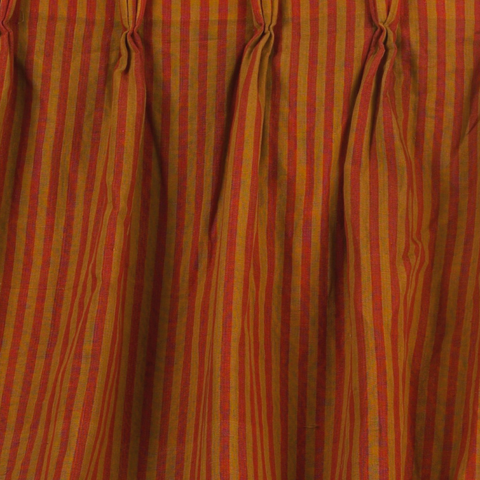 Appraisal: Alexander Girard fabric curtains pair s Mexi-cotton stripe pleated forms