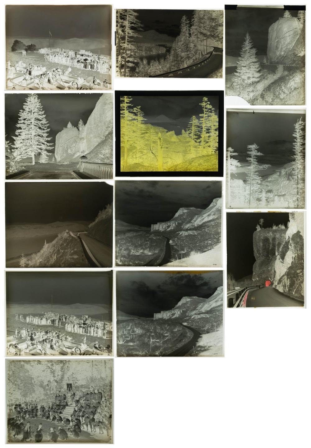 Appraisal: TWELVE PHOTOGRAPHIC NEGATIVES FEATURING THE COLUMBIA RIVER all x negatives