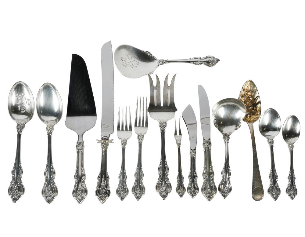 Appraisal: AMERICAN STERLING FLATWARE SERVICETowle Silversmiths Newburyport Massachusetts El Grandee pattern