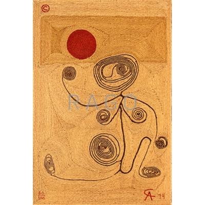 Appraisal: AFTER ALEXANDER CALDER - BON ART Jute fiber tapestry of