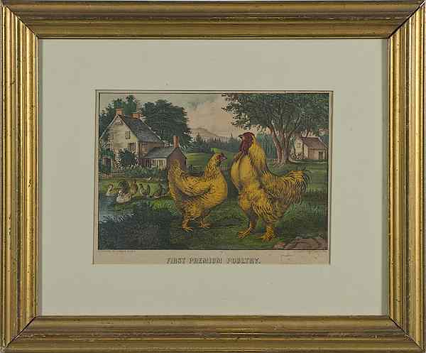 Appraisal: First Premium Poultry by Currier Ives Medium Folio Medium folio