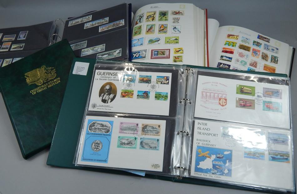 Appraisal: Two albums of stamps other stamps and first day covers