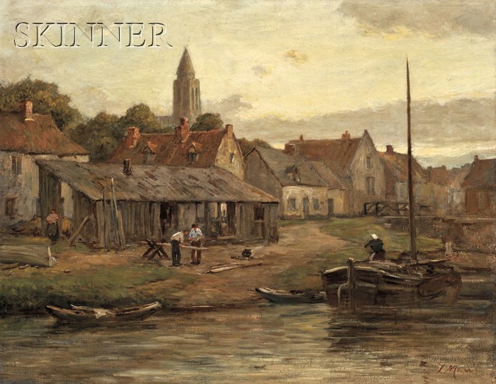 Appraisal: Jacob Maris Dutch - On the Maas Holland Signed J