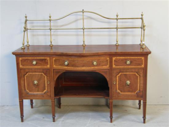 Appraisal: Early twentieth century mahogany and boxwood strung and parquetry inlaid