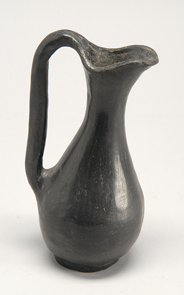 Appraisal: SAN ILDEFONSO BLACKWARE EWER Circa In pear shape Height ConditionUndamaged