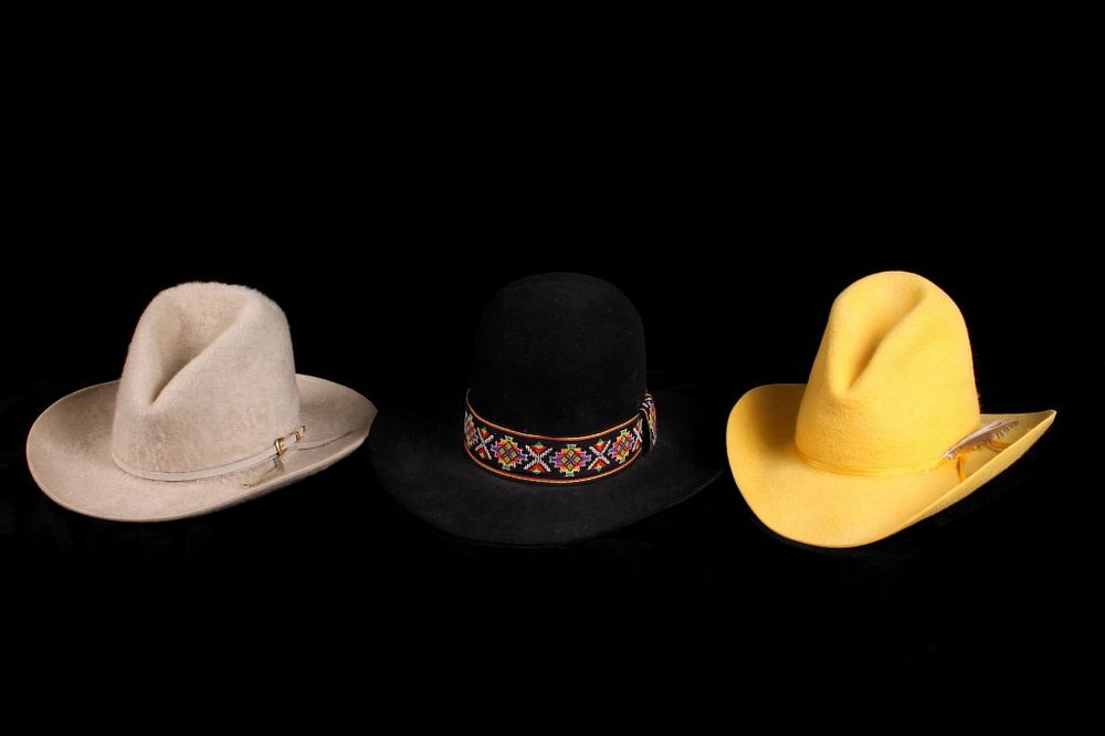 Appraisal: Collection of Custom Resistol Cowboy Hats For your consideration is