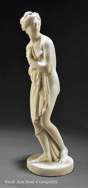 Appraisal: An Italian Carved White Marble Sculpture of Venus late th