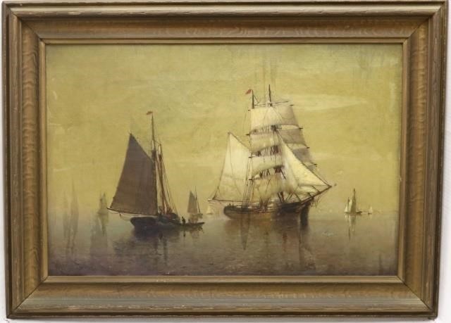 Appraisal: MARSHALL JOHNSON JR - BOSTON MA OIL PAINTING ON CANVAS