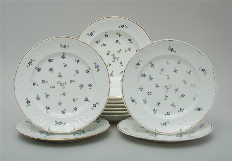 Appraisal: SET OF SEVEN PARIS PORCELAIN SOUP PLATES AND THREE MATCHING