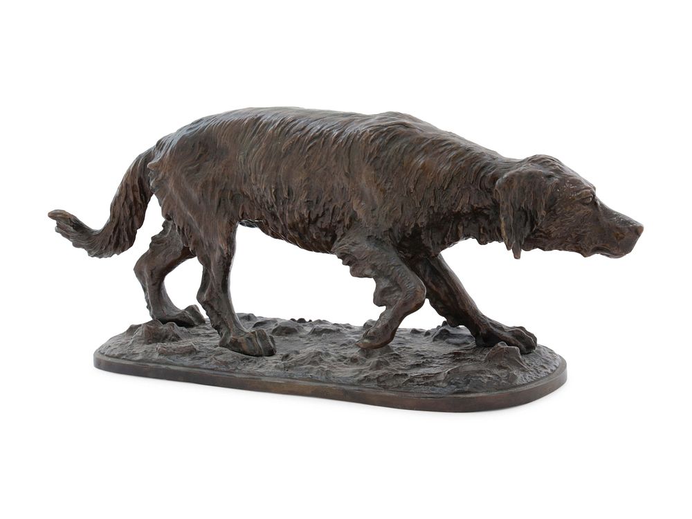 Appraisal: Pierre-Jules Mene French - Pierre-Jules Mene French - Hound bronze