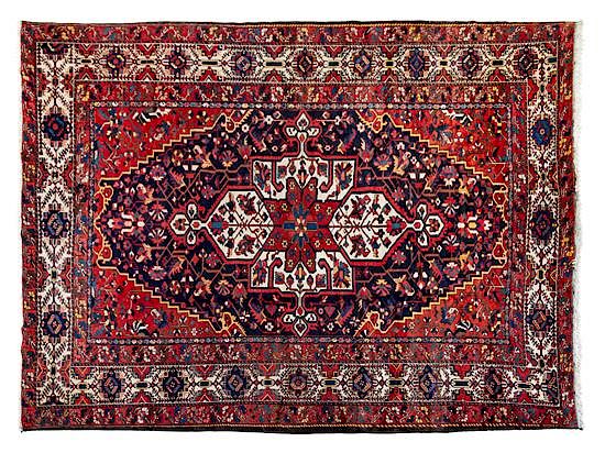 Appraisal: A Bakhtiari Wool Rug feet inches x feet inches A