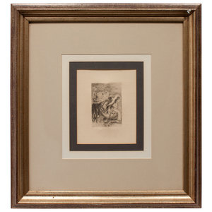 Appraisal: Pierre-Auguste Renoir French - Le Chapeau Epingle Etching signed in