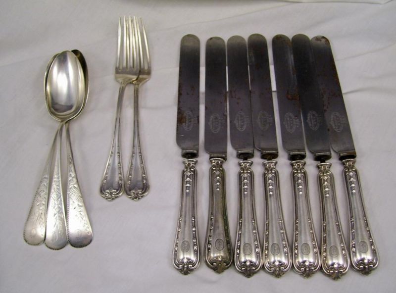 Appraisal: pc Misc Silver Lot Lot includes - Gorham Antique Engraved