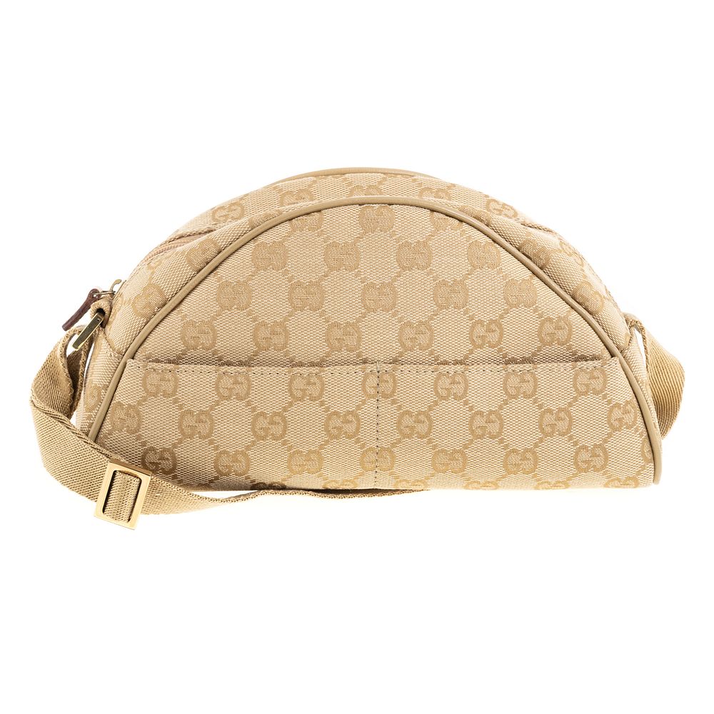 Appraisal: A Gucci Canvas Makeup Pouch An olive Monogram canvas Gucci