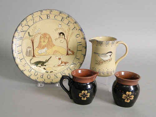 Appraisal: Five pcs of Nancy Anderson pottery together with Oley Valley