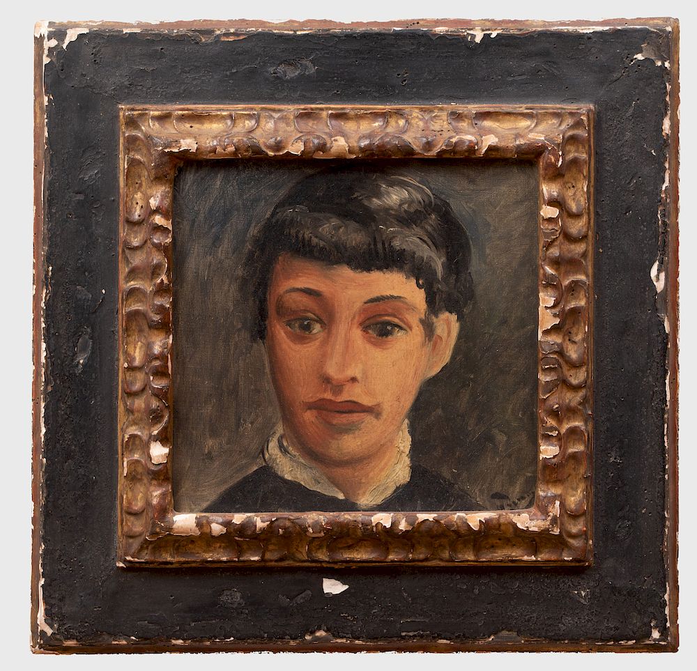 Appraisal: Andr Derain - T te de jeune homme Oil on