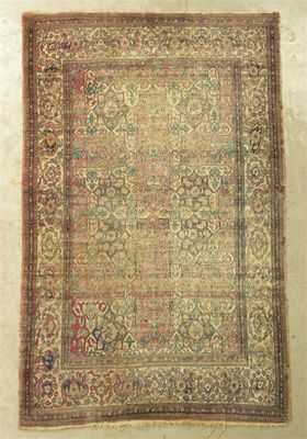 Appraisal: An Esphahan rug West Persia s in cm l in