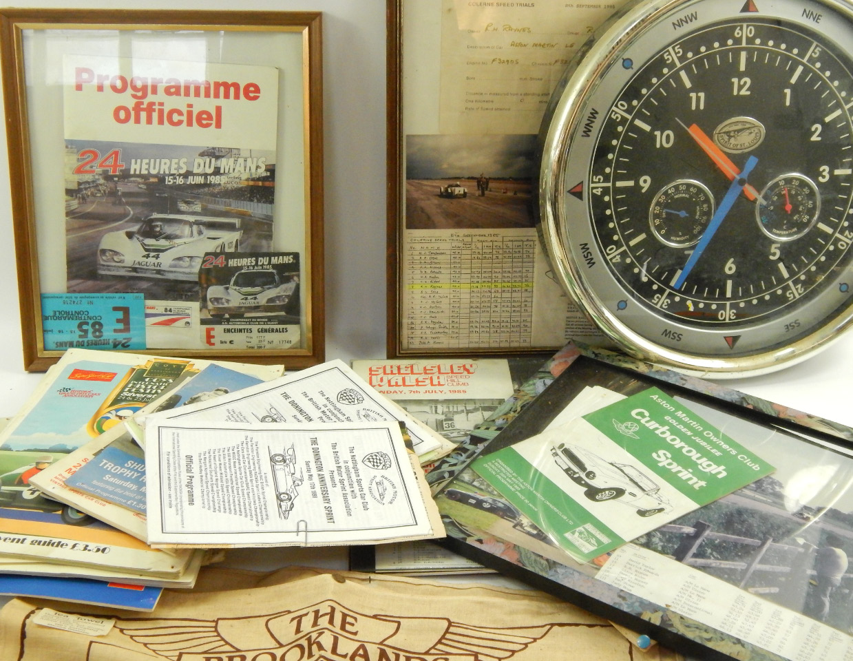 Appraisal: Motor Sport Interest Including a selection of programmes from vintage