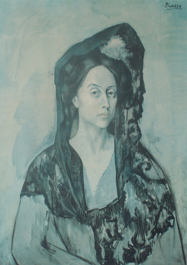 Appraisal: PABLO PICASSO LITHOGRAPH ''MADAME CANALS'' From the Barcelona Suite Size