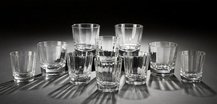 Appraisal: Ten-Piece Set of Baccarat Montaigne Optic Barware including six Old