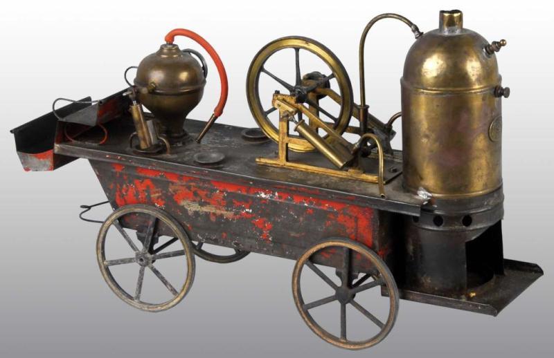 Appraisal: Earnst Plank Original Fire Pumper Description Circa Two oscillating cylinders