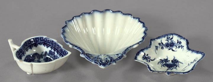 Appraisal: Three Pieces of English Blue and White Porcelain consisting of