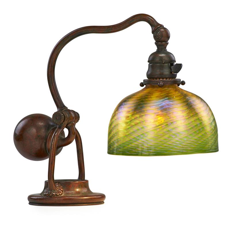 Appraisal: TIFFANY STUDIOS Counterbalance desk lamp Condition Report Overall excellent condition