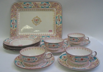 Appraisal: A PIECE GERMAN PORCELAIN TEA AND DESSERT SET having a