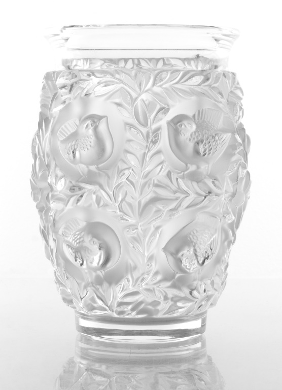 Appraisal: LALIQUE BAGATELLE FROSTED ART GLASS VASE Lalique Bagatelle frosted art