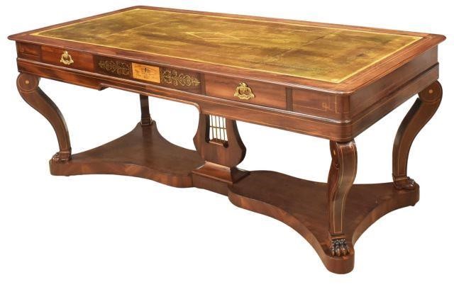 Appraisal: French rosewood writing desk early to mid th c made