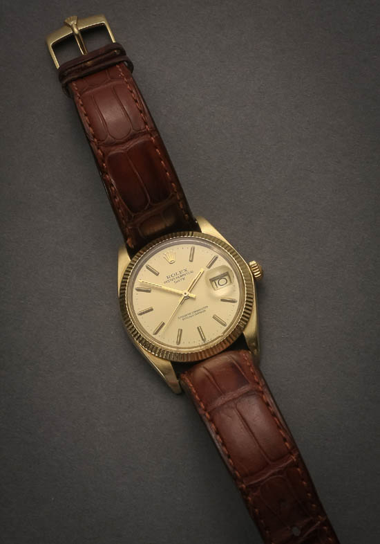 Appraisal: Lot Property of Various Owners Gentleman's -Karat Yellow-Gold Automatic Wristwatch