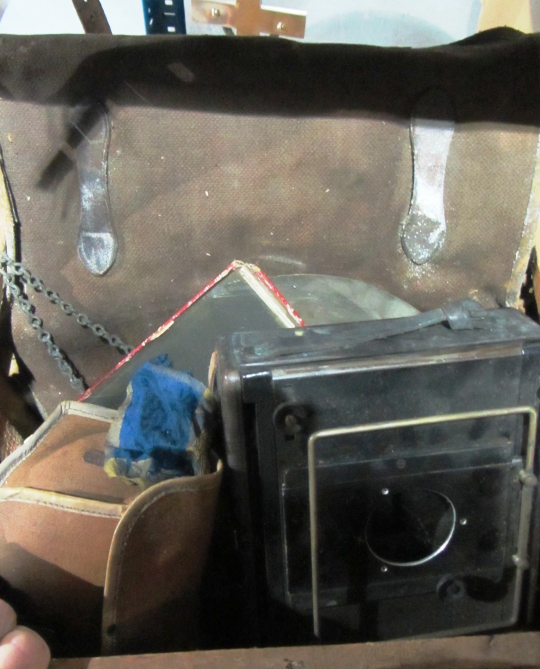 Appraisal: A group of early th century box camera parts and