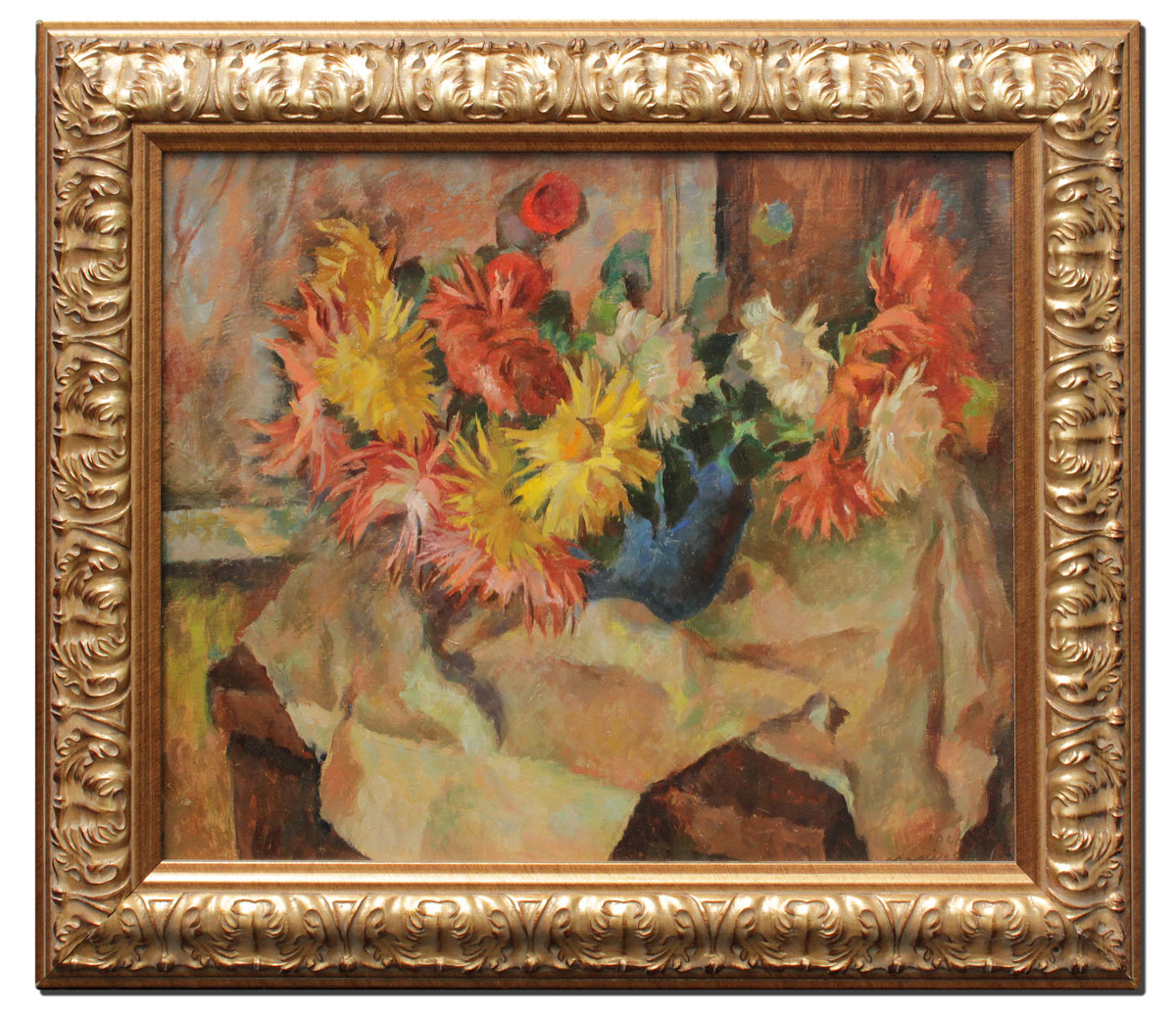 Appraisal: MAIRE Ferdinand Henri Swiss - Still Life of Flowers Oil