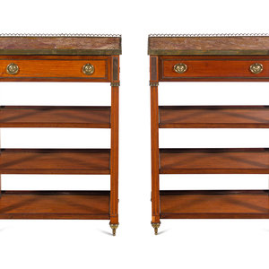 Appraisal: A Pair of Louis XVI Style Gilt Metal Mounted Mahogany