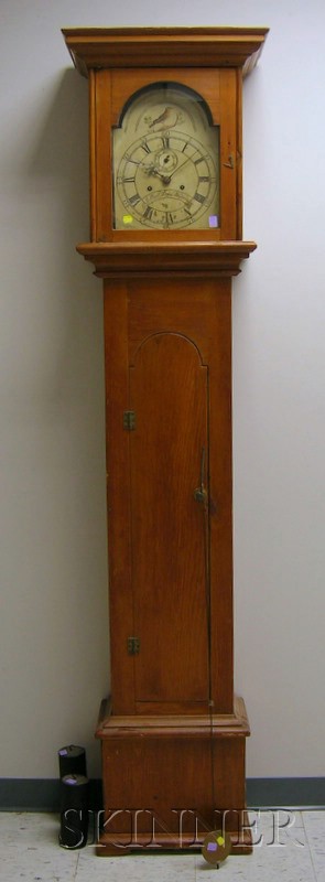 Appraisal: Pine Tall Case Clock by Paul Rogers Berwick Maine with