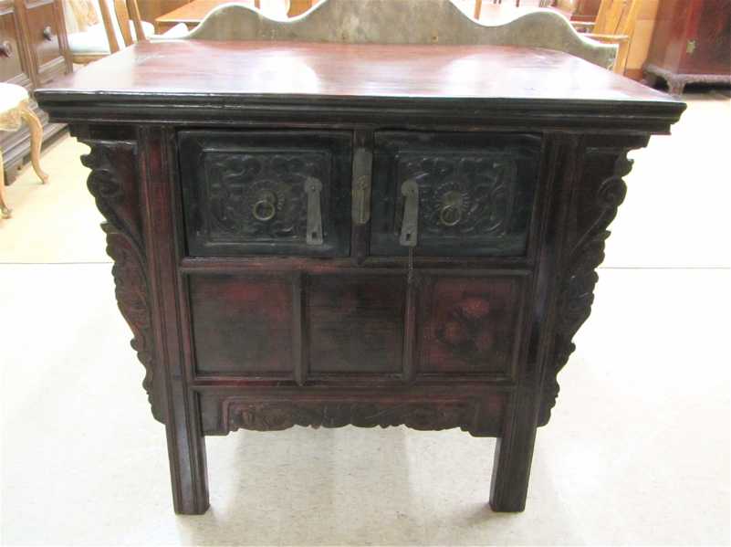 Appraisal: MING STYLE ALTAR CABINET Chinese th century elements having a