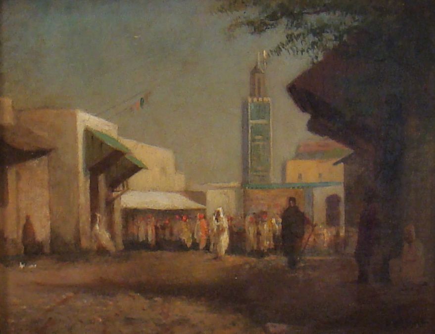 Appraisal: LEMUEL D ELDREDAmerican - Middle Eastern market scene Signed lower