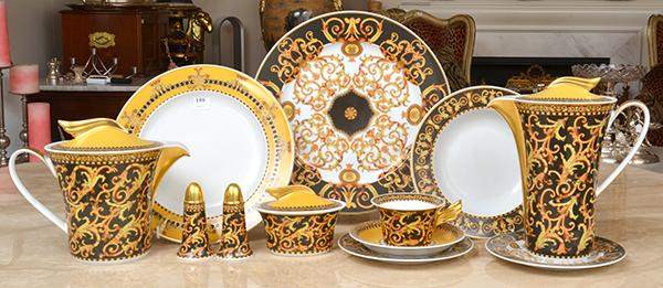 Appraisal: A COLLECTION OF ROSENTHAL FOR VESACE BAROCCO DINNER WARE