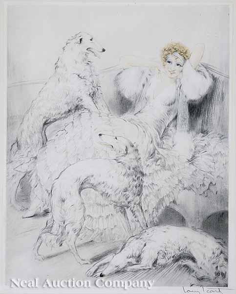 Appraisal: Louis Icart French - Symphony in White etching and aquatint