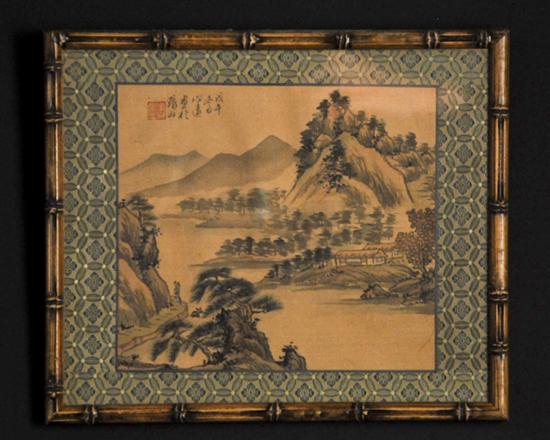 Appraisal: Four Asian Paintings three are gouaches on rice paper of